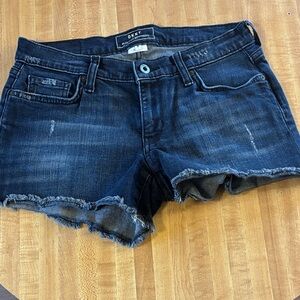 DKNY Blue Denim Bleecker Boyfriend Shorts Size 0